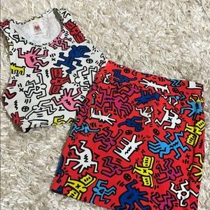 F21 x Keith Haring skirt set